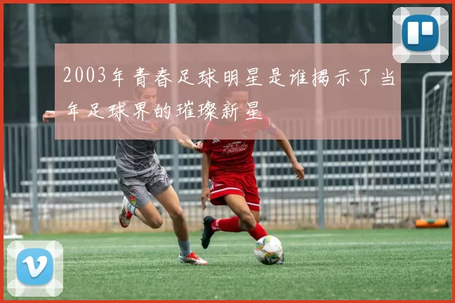 2003年青春足球明星是谁揭示了当年足球界的璀璨新星